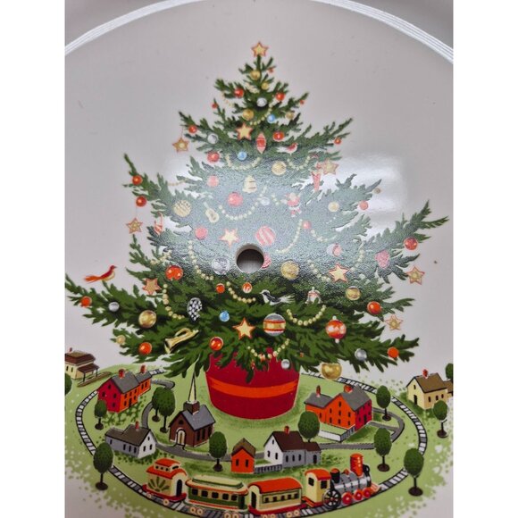 Christmas Tree Two-Tier Serving Tray By Pfaltzgraff Tabletops Gallery - Picture 3 of 10